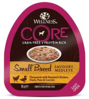 Wellness Core Влажный корм для собак мелких пород, Курица с уткой, горошком и морковью